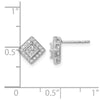14K White Gold Lab Grown VS/SI+ G+ Dia Post Earrings