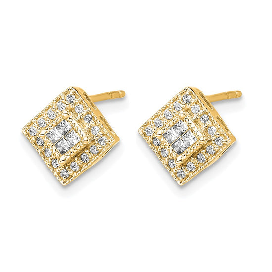 14K Lab Grown VS/SI+ G+ Dia Post Earrings