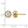Diamond Semi-Mount Stud Earrings