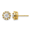 Diamond Semi-Mount Stud Earrings