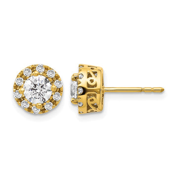 Diamond Semi-Mount Stud Earrings