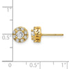 Diamond Semi-Mount Stud Earrings