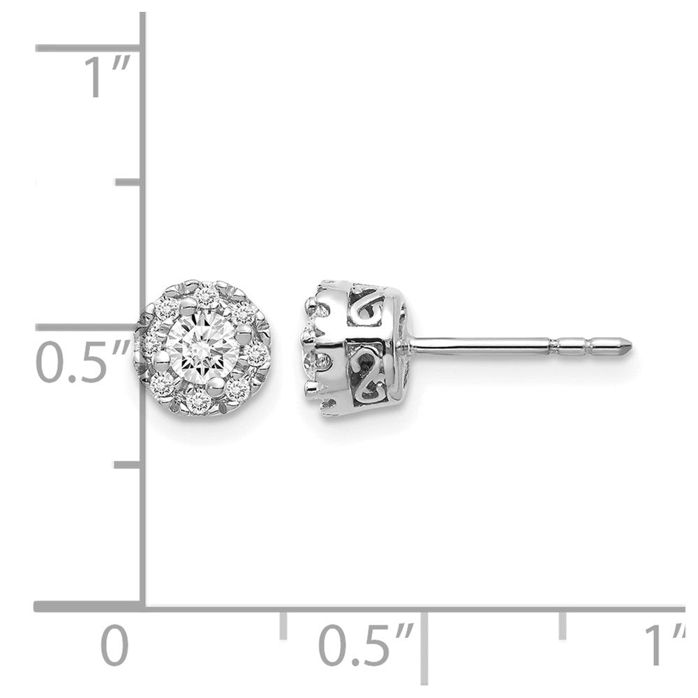 Diamond Semi-Mount Stud Earrings