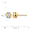 Diamond Semi-Mount Stud Earrings