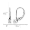 Diamond Cluster Leverback Earrings