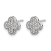 Diamond Quatrefoil Post Earrings