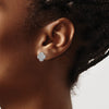 Diamond Quatrefoil Post Earrings