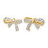 14k 1/20 carat Diamond Bow Post Earrings