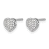 Diamond Heart Post Earrings