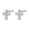 Diamond Cross Post Earrings