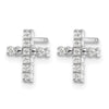 Diamond Cross Post Earrings