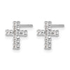 Diamond Cross Post Earrings