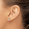 Diamond Cross Post Earrings