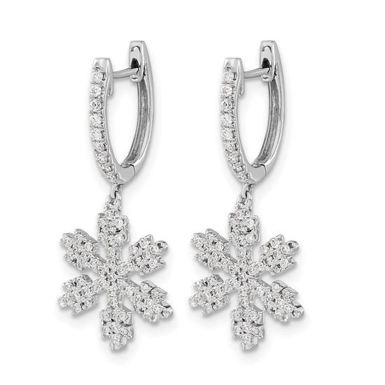Diamond Snowflake Earrings