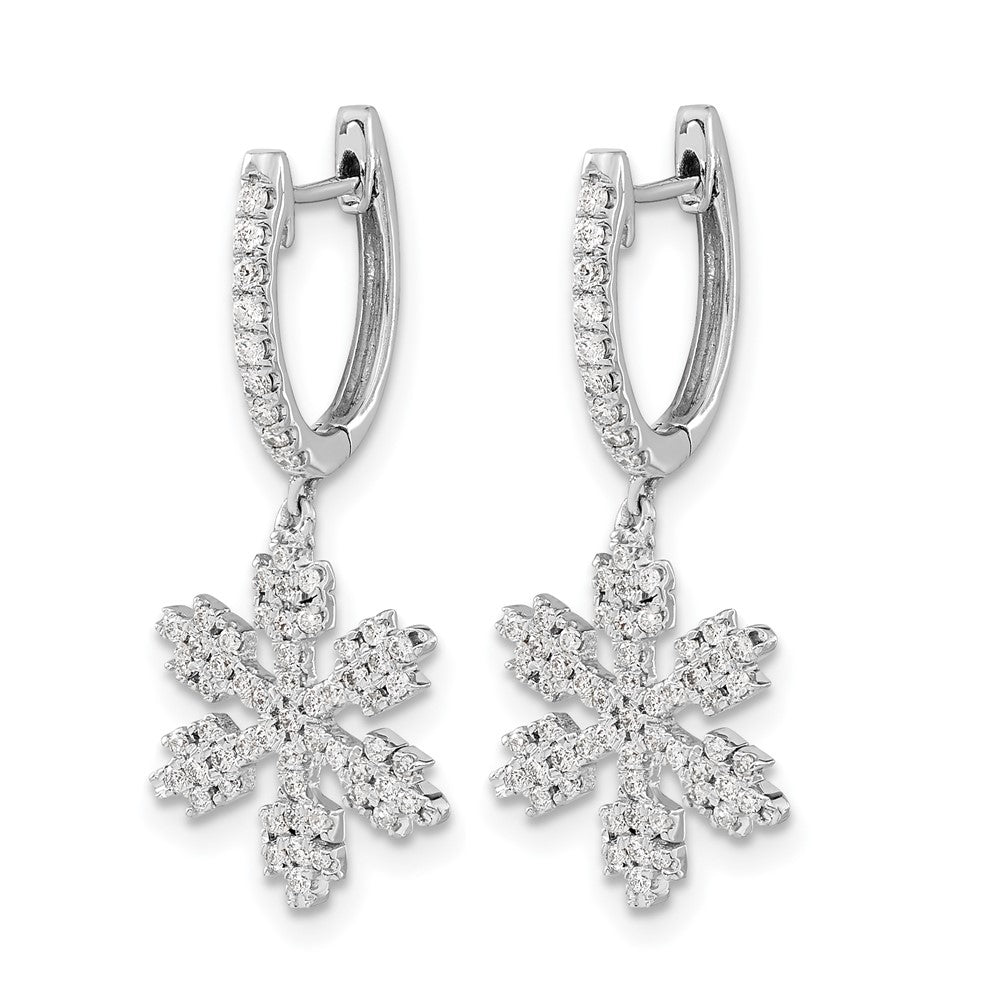Diamond Snowflake Earrings