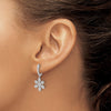 Diamond Snowflake Earrings