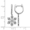 Diamond Snowflake Earrings