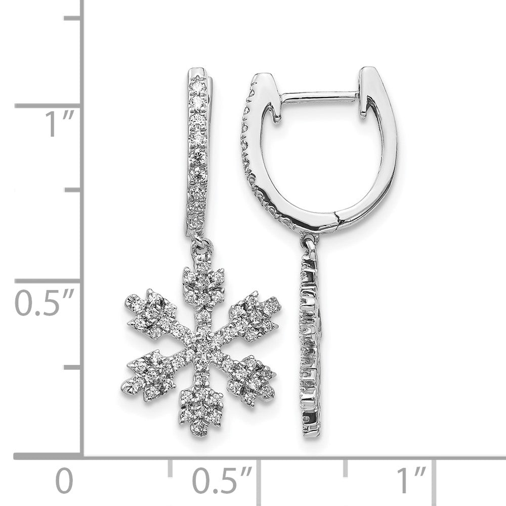 Diamond Snowflake Earrings