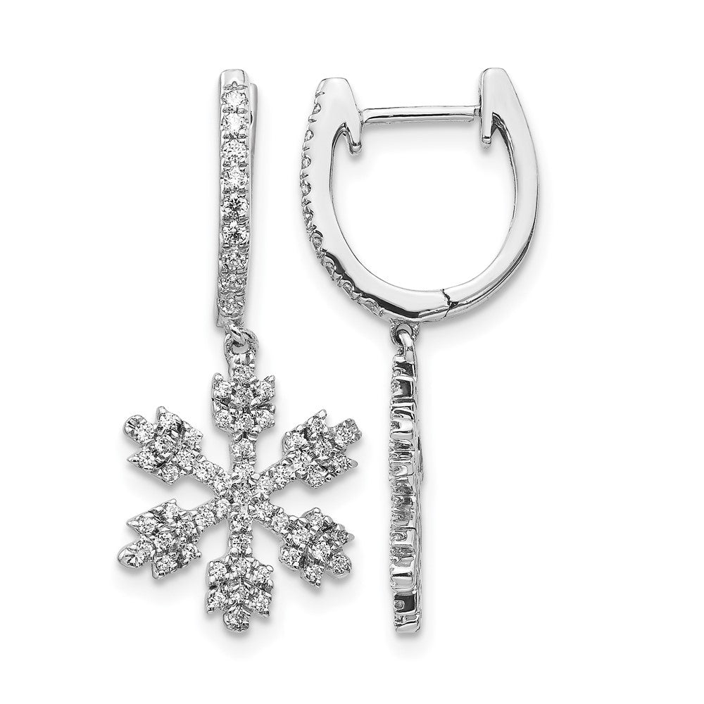 Diamond Snowflake Earrings