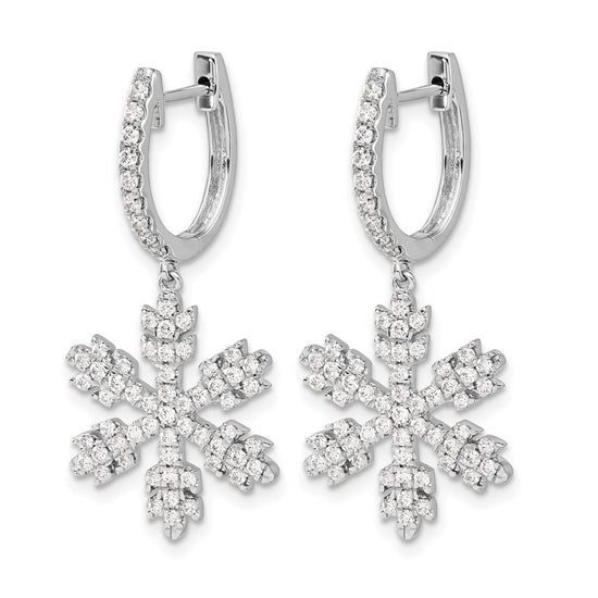 Diamond Snowflake Earrings