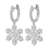 Diamond Snowflake Earrings