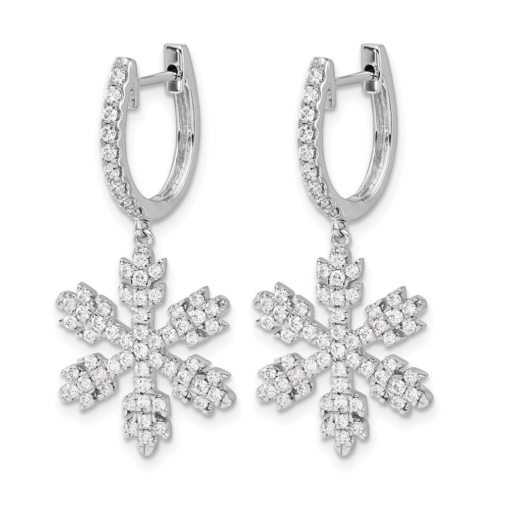 Diamond Snowflake Earrings
