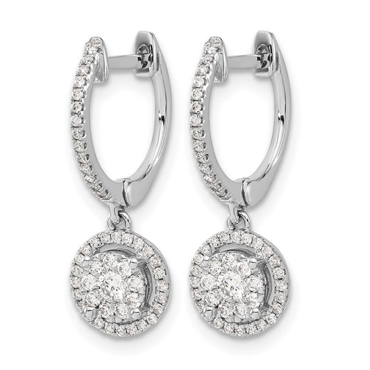 Diamond Hinged Hoop Earrings