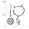 Diamond Hinged Hoop Earrings