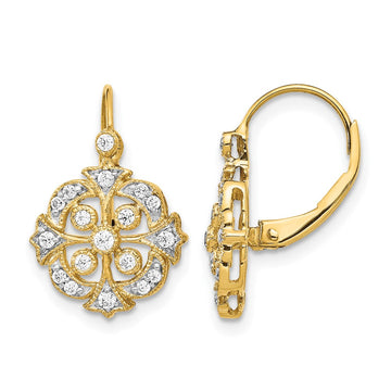 Diamond Leverback Earrings