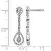 Diamond Teardrop Dangle Earrings