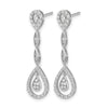 Diamond Teardrop Dangle Earrings