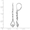 Diamond Leverback Dangle Earrings