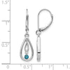 Diamond Leverback Earrings