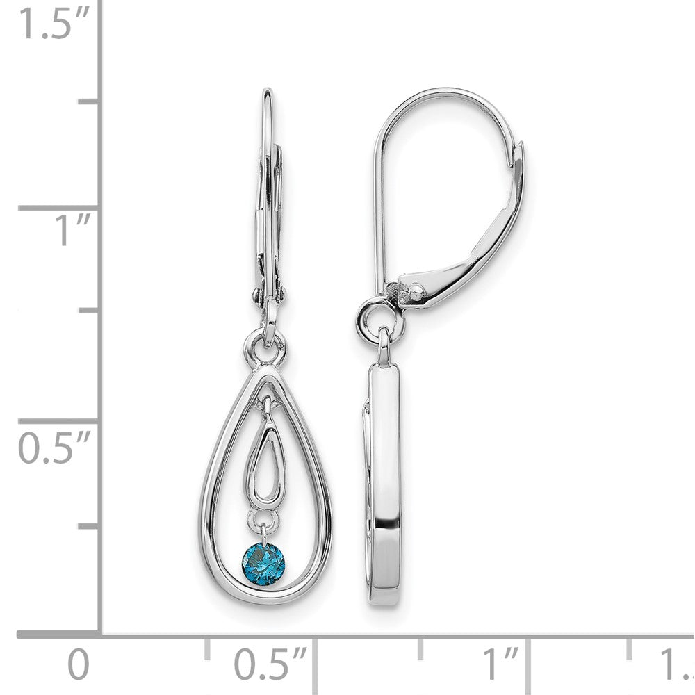 Diamond Leverback Earrings