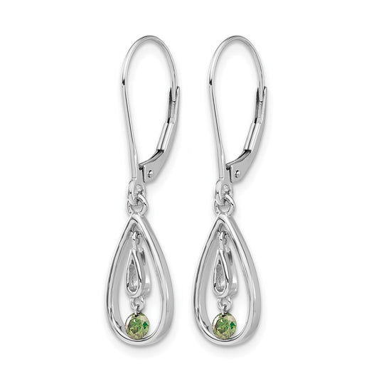 Diamond Leverback Earrings