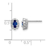 Diamond & Gemstone Oval Halo Earrings