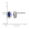 Diamond & Gemstone Oval Halo Earrings