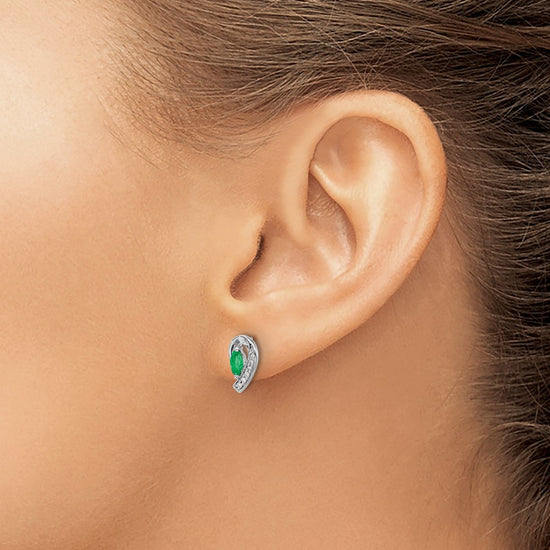 Diamond & Gemstone Post Earrings