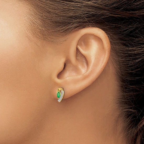 Diamond & Gemstone Post Earrings