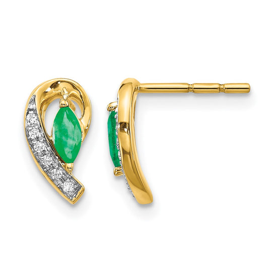 Diamond & Gemstone Post Earrings