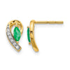Diamond & Gemstone Post Earrings