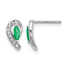 Diamond & Gemstone Post Earrings