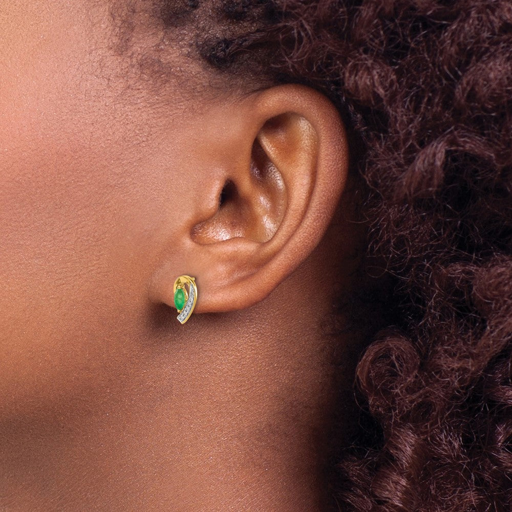 Diamond & Gemstone Post Earrings