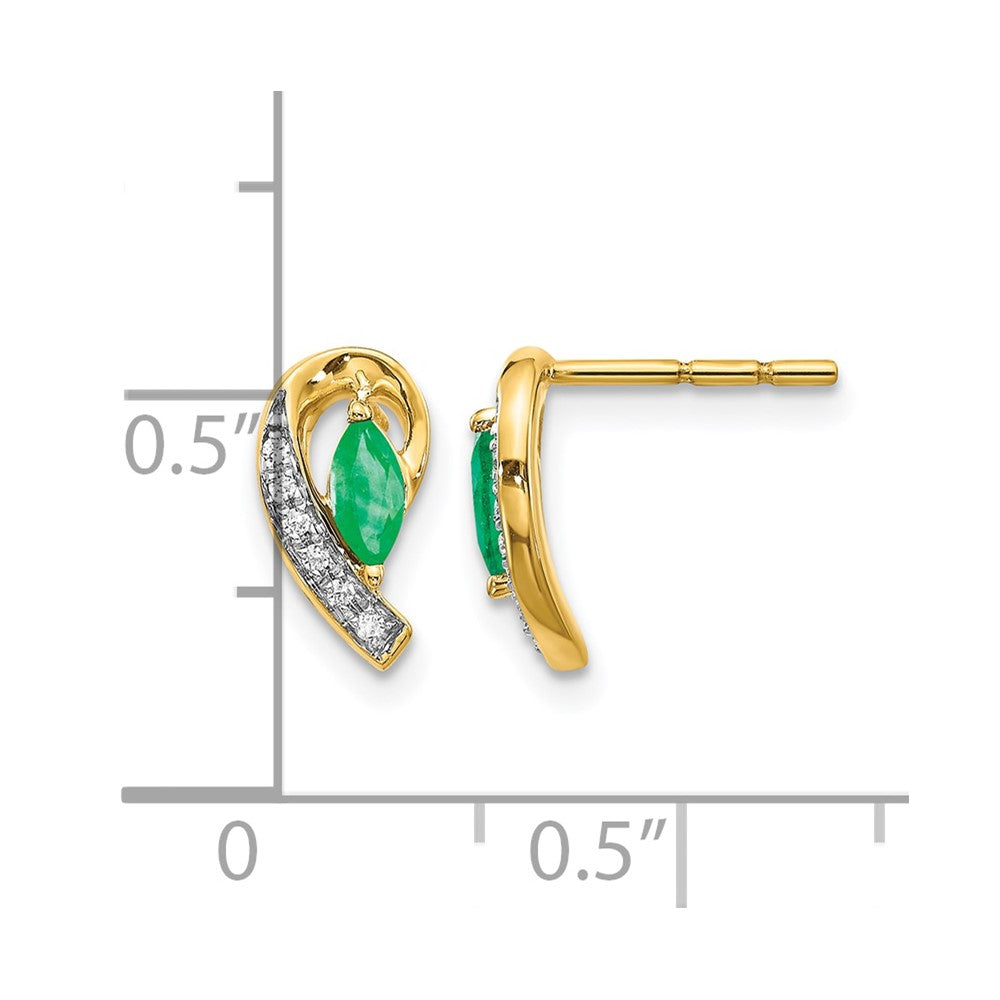 Diamond & Gemstone Post Earrings