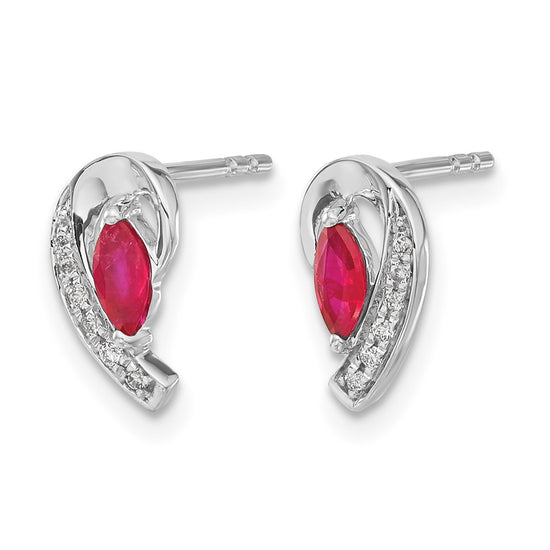 Diamond & Gemstone Post Earrings