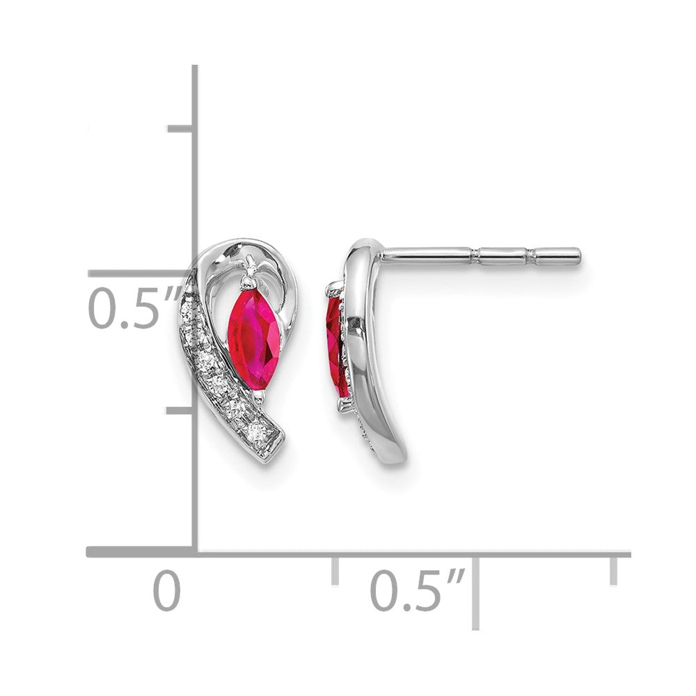 Diamond & Gemstone Post Earrings