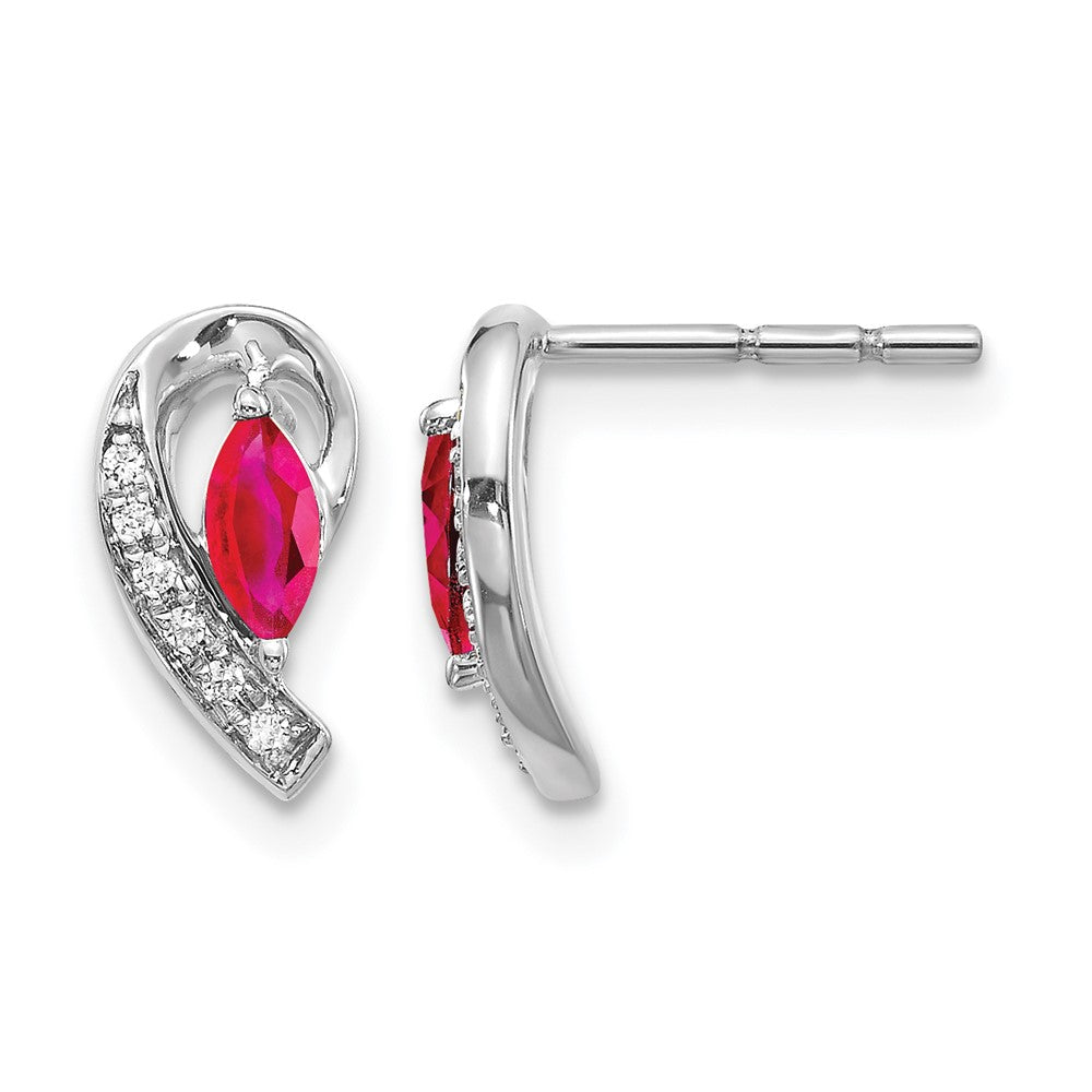 Diamond & Gemstone Post Earrings