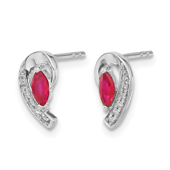 Diamond & Gemstone Post Earrings