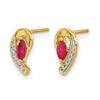 Diamond & Gemstone Post Earrings
