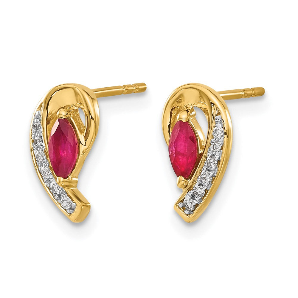 Diamond & Gemstone Post Earrings
